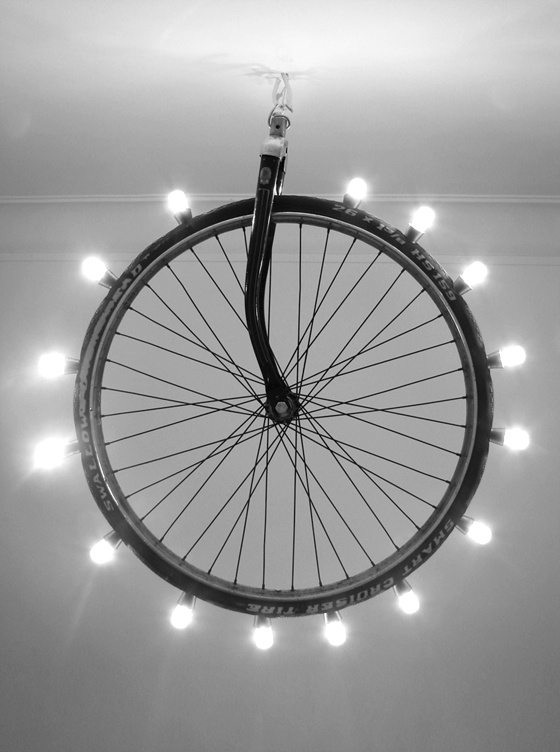 décoration lampe vélo