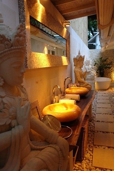 Décoration salle de bain zen