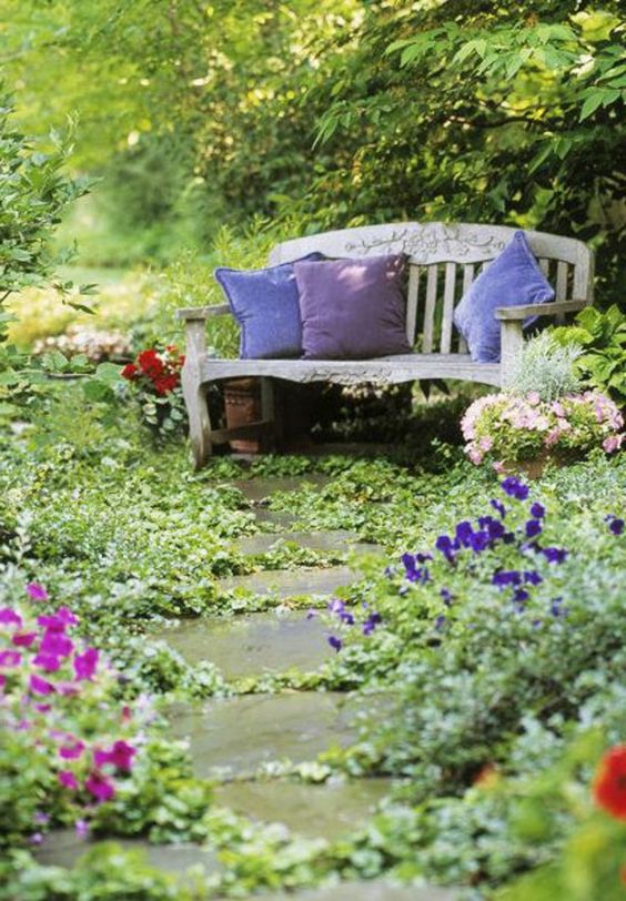 Décoration jardin anglais