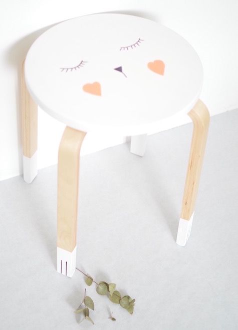 Décoration tabouret DIY