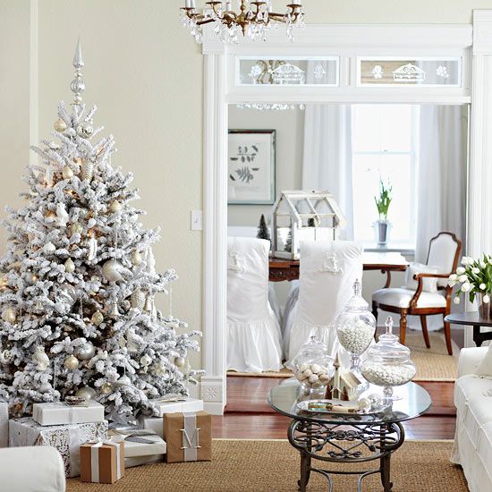 Décoration Noël blanc