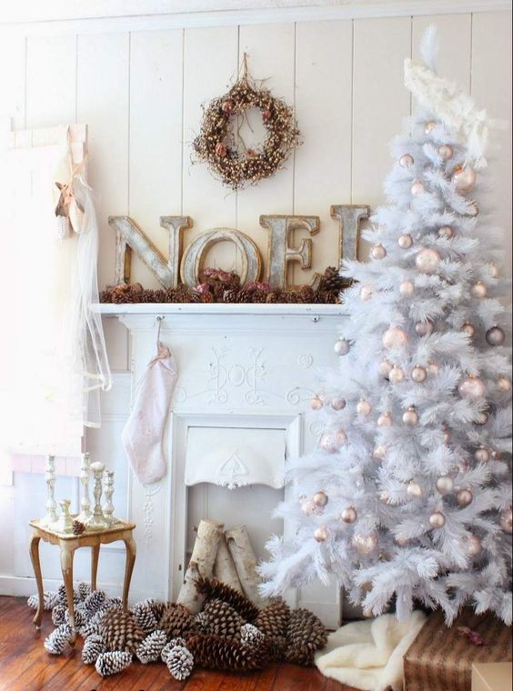 Décoration Noël blanc