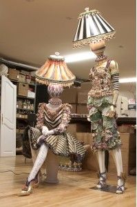 Décoration luminaires mannequins