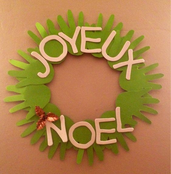 Décoration couronne de Noël