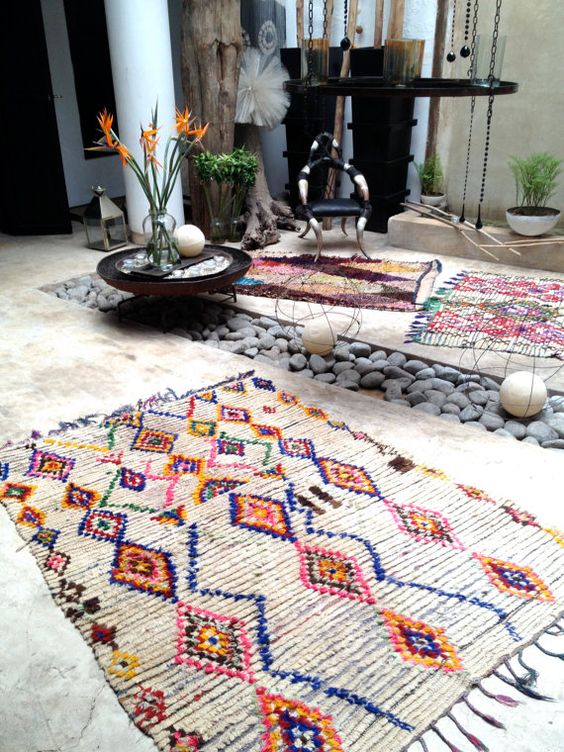 Décoration tapis berbère