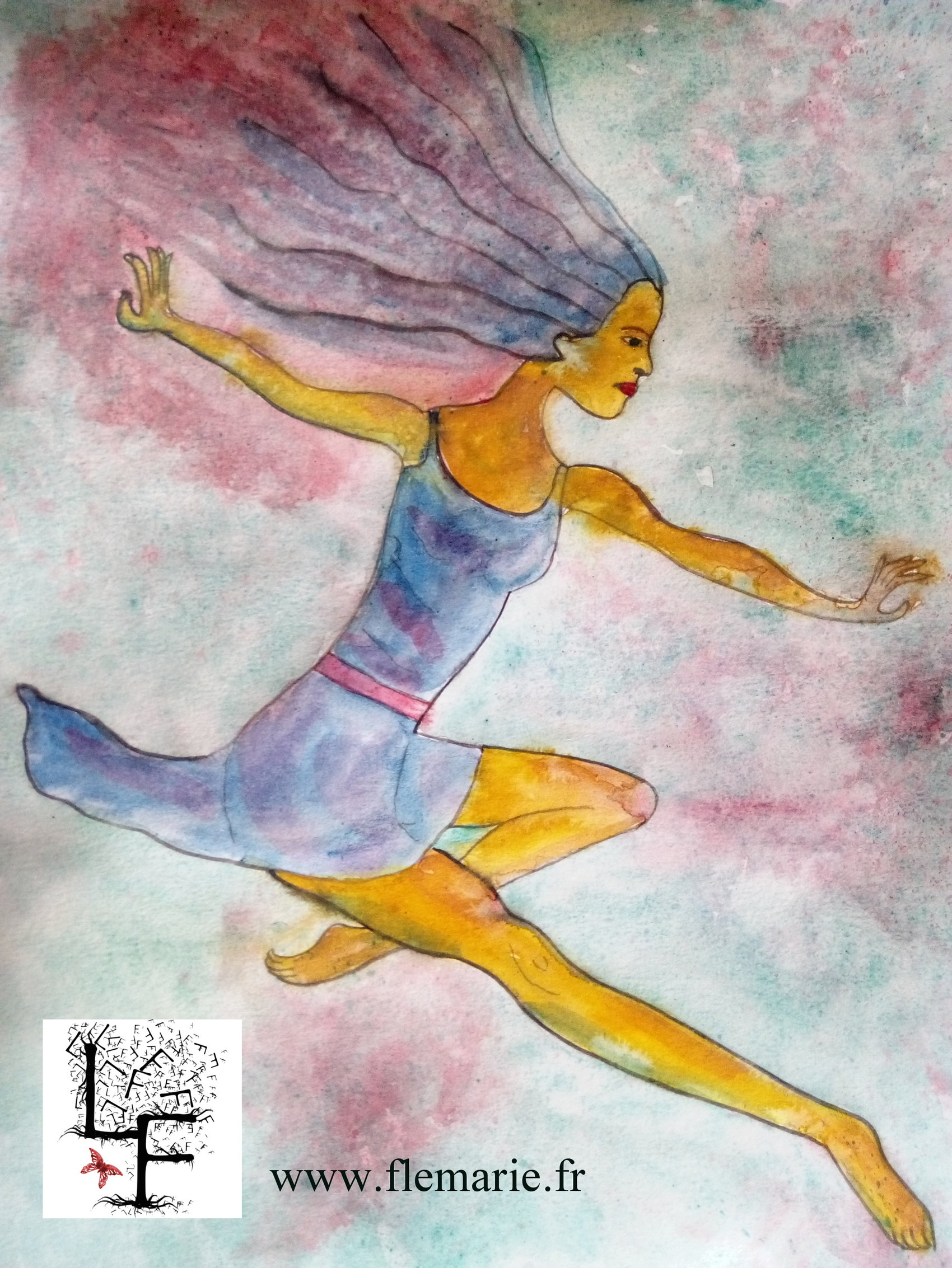 Danseuse  Aquarelle sur papier