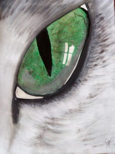 Oeil de chat  Acrylique