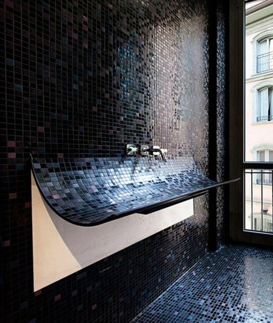 Mosaïque salle de bain