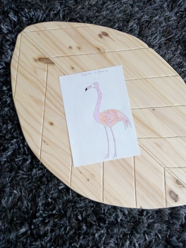 Création table basse Flamingo par Floriane Lemarié