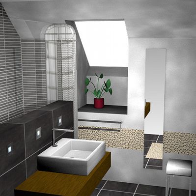Salle de bain contemporaine